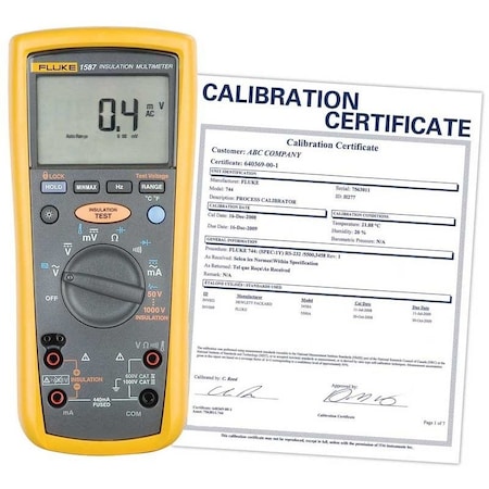 Fluke Fluke Insulation Multimeter,  1587 FC-NIST